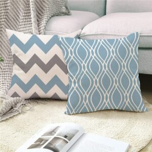 2PCS Geometric Lumbar Cushion Cover