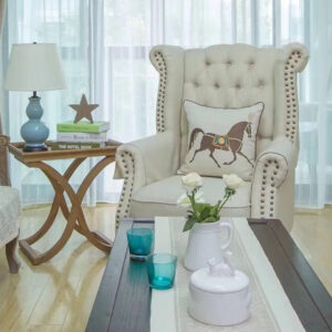 Alternative view of Horse Luxury Pillow Case White Canvas 45x45cm